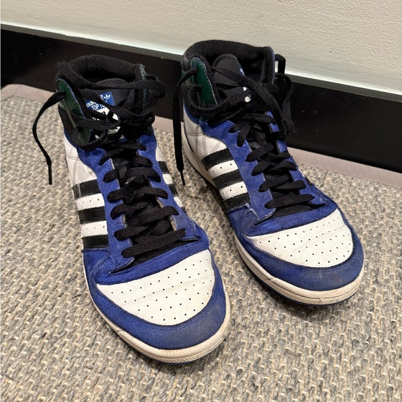 Adidas Top Ten RB Lucid Blue Green White & Black Male Sneaker Size 12 - Picture 2 of 11